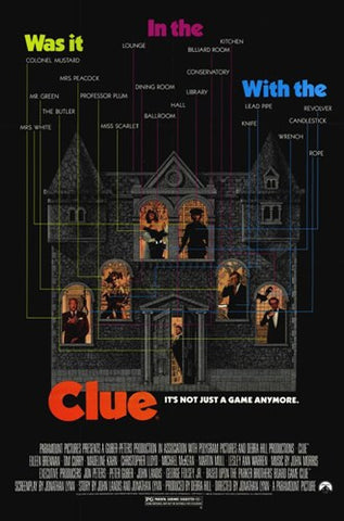 Clue Movie Poster Print