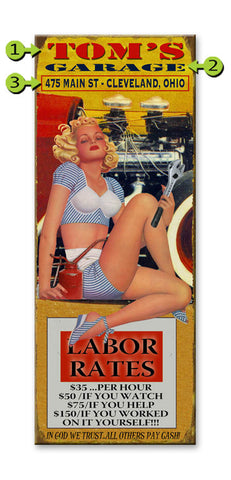 Labor Rates Wood 17x44