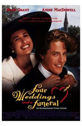 Four Weddings and a Funeral Movie Poster Print
