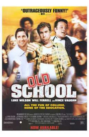 Old School Movie Poster Print