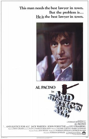 and Justice for All Movie Poster Print