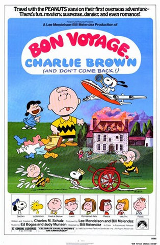 Bon Voyage Charlie Brown Movie Poster Print
