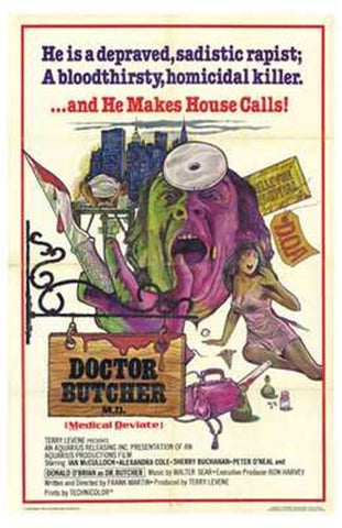 Doctor Butcher  Md Movie Poster Print
