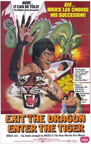 Exit the Dragon Enter the Tiger Movie Poster Print