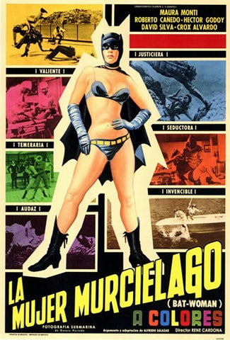 Bat-Woman Movie Poster Print