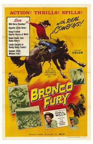 Bronco Fury Movie Poster Print