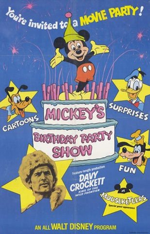 Mickey's Birthday Party Show Movie Poster Print
