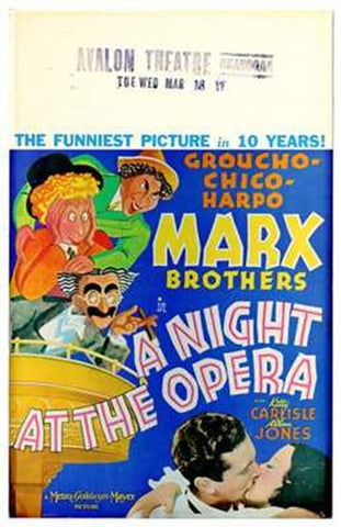 A Night At the Opera Movie Poster Print
