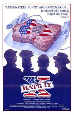 Rate it X Movie Poster Print