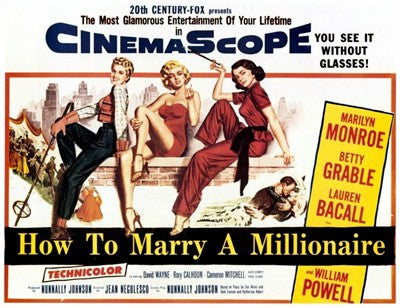 How to Marry a Millionaire, c.1953 - style A Movie Poster Print