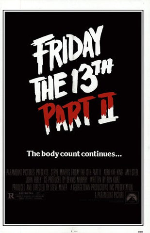 Friday the 13Th PMovie2 Movie Poster Print