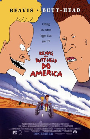 Beavis and Butthead Do America Movie Poster Print