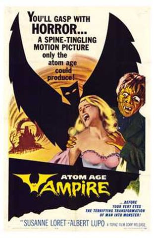 Atom Age Vampire Movie Poster Print