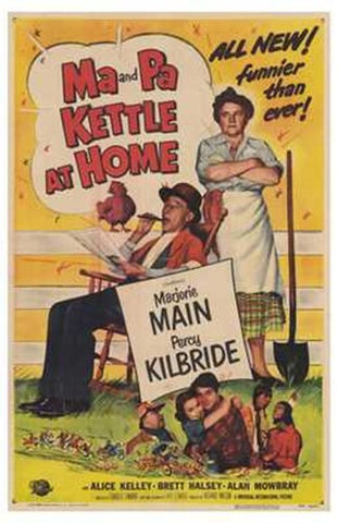 Ma Pa Kettle At Home Movie Poster Print