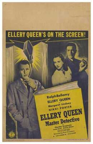 Ellery Queen  Master Detective Movie Poster Print