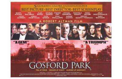 Gosford Park Movie Poster Print