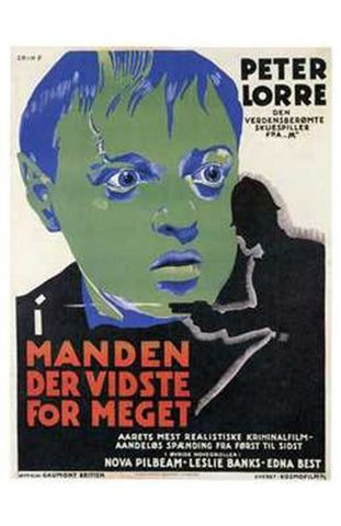 Man Who Knew Too Much Movie Poster Print