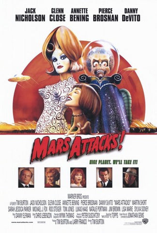 Mars Attacks Movie Poster Print