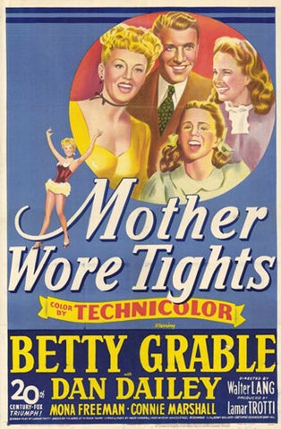 Mother Wore Tights Movie Poster Print