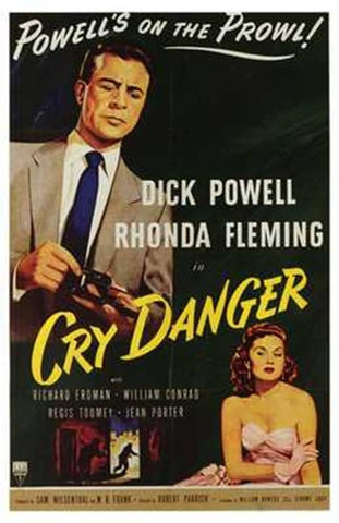 Cry Danger Movie Poster Print