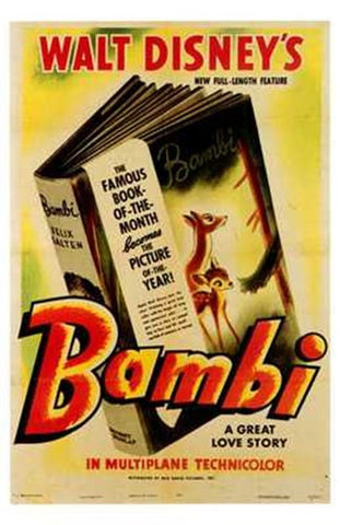 Bambi Movie Poster Print