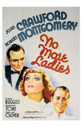 No More Ladies Movie Poster Print