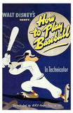 How to Play Baseball Movie Poster Print