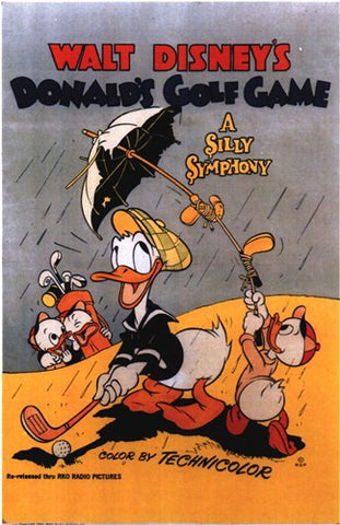 Donald's Golf Game Movie Poster Print