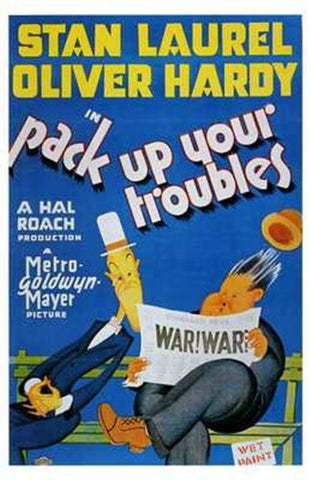 Pack Up Your Troubles Movie Poster Print