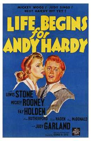 Life Begins for Andy Hardy Movie Poster Print