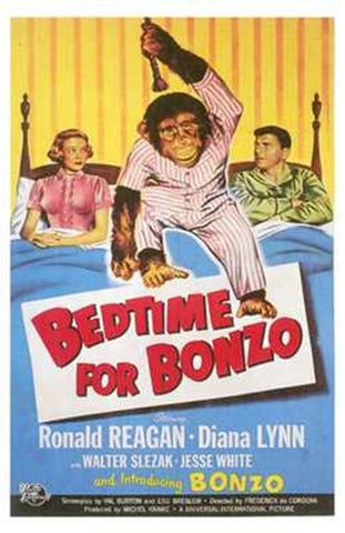 Bedtime for Bonzo Movie Poster Print
