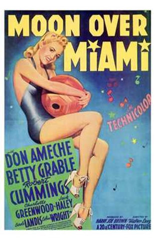 Moon Over Miami Movie Poster Print