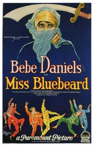 Miss Bluebeard Movie Poster Print
