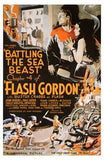 Battling the Sea Beast Movie Poster Print