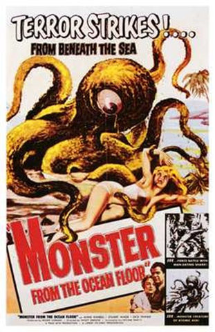 Monster from the Ocean Floor Movie Poster Print