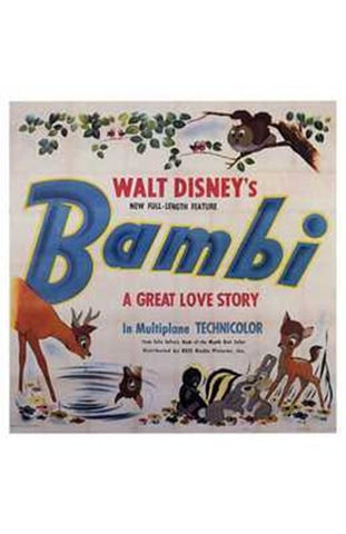 Bambi Movie Poster Print