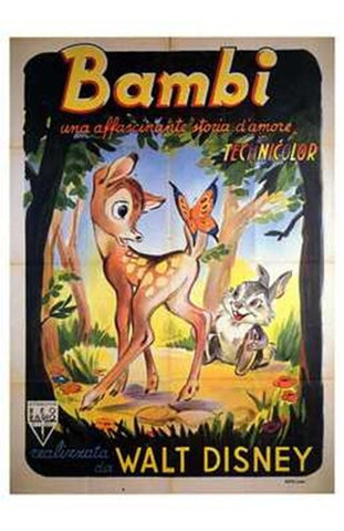 Bambi Movie Poster Print