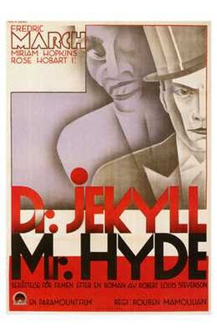Dr Jekyll and Mr Hyde Movie Poster Print