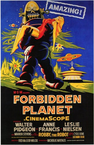 Forbidden Planet - style C Movie Poster Print
