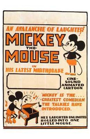 Mickey the Mouse Movie Poster Print