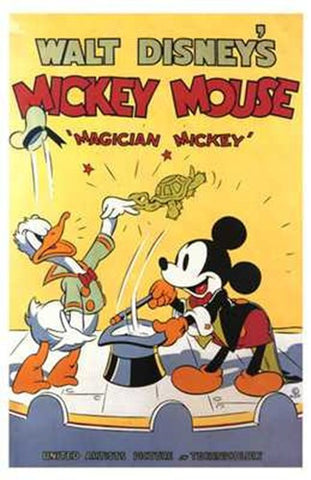 Magician Mickey Movie Poster Print