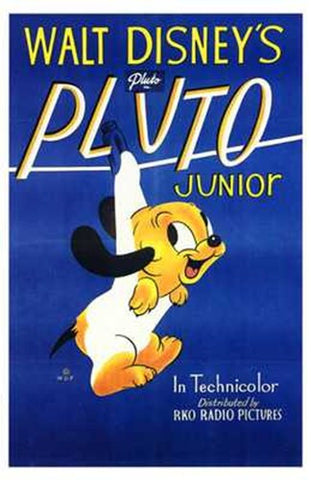 Pluto Junior Movie Poster Print