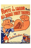 Popeye the Sailor Meets Ali Baba and the Movie Poster Print