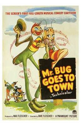 Mr Bug Goes to Town Movie Poster Print