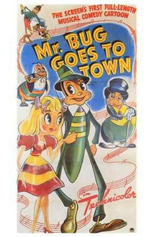 Mr Bug Goes to Town Movie Poster Print