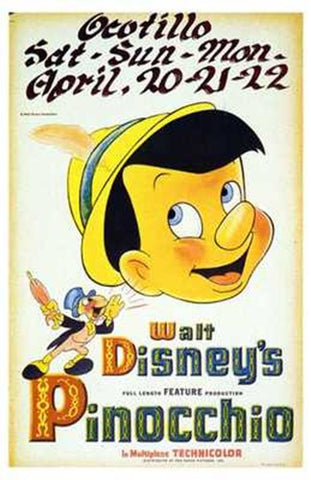 Pinocchio Movie Poster Print