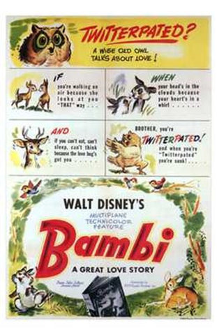 Bambi Movie Poster Print
