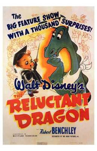 Reluctant Dragon Movie Poster Print