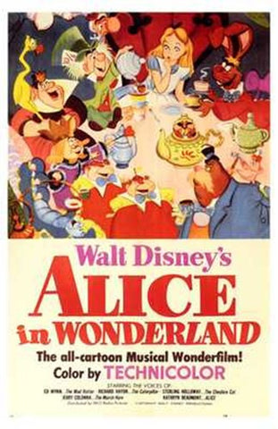 Alice in Wonderland Movie Poster Print