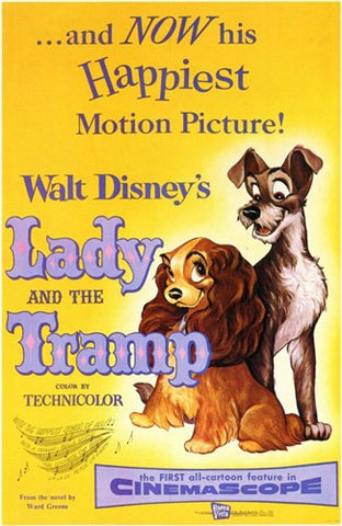 Lady and the Tramp Movie Poster Print